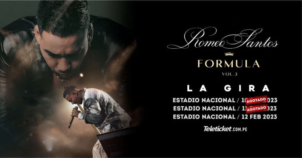 Romeo Santos: Tercera fecha para el concierto disponible