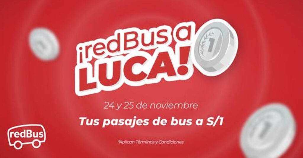 REDBUS: 147 EMPRESAs OFERTAs PASAJES A 1 SOL A TODO EL PERÚ