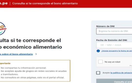 Bono Alimentario: LINK