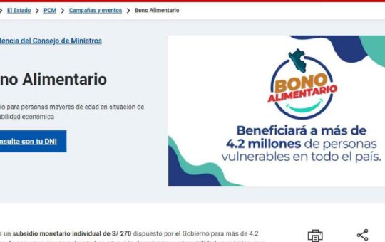 BONO ALIMENTARIO EN DICIEMBRE