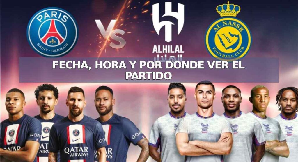 Cristiano Ronaldo y André Carrillo vs Messi, Neymar y Mbappe