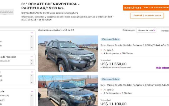 Remate Buenaventura – Enero 2023