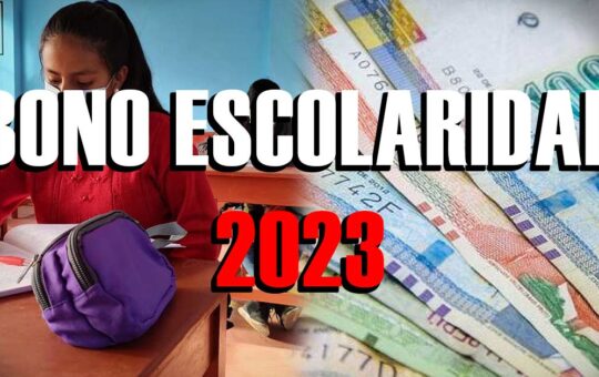BONO ESCOLARIDAD 2023: Actualización de beneficiarios