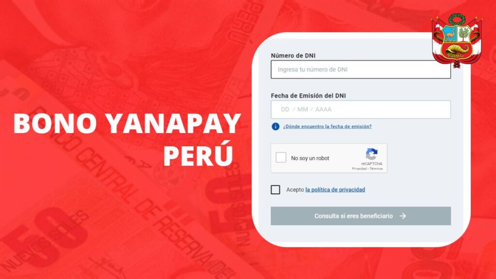 Bono Yanapay Perú 2023