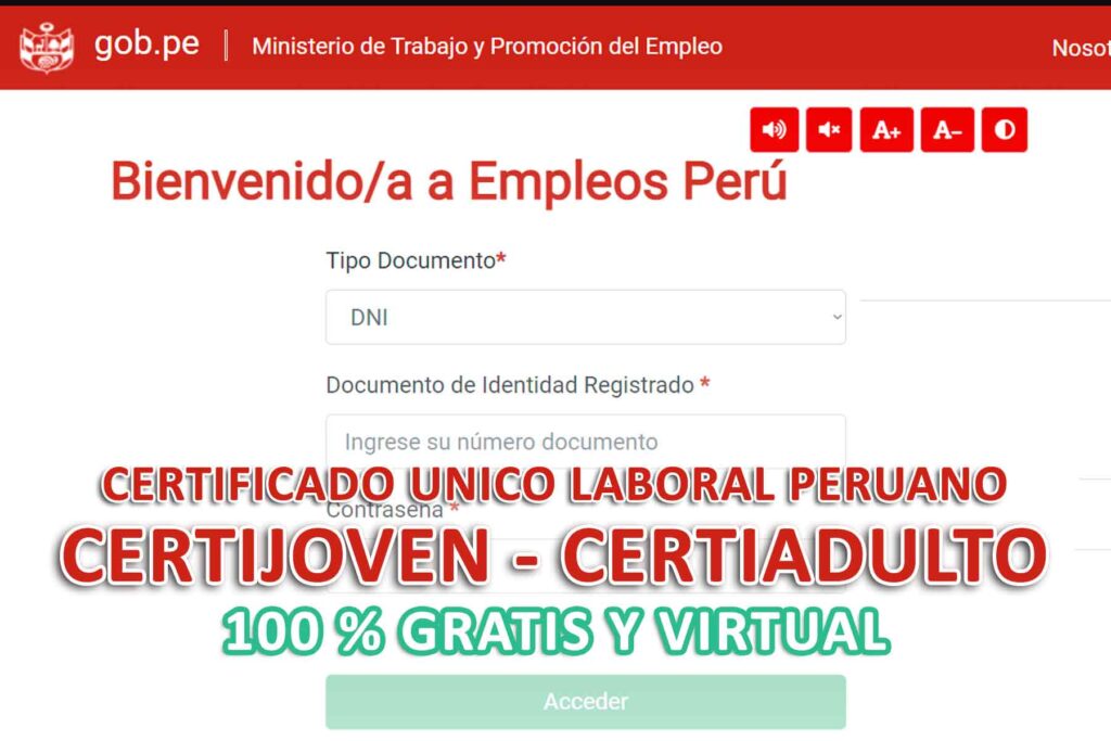 CERTIFICADO UNICO LABORAL