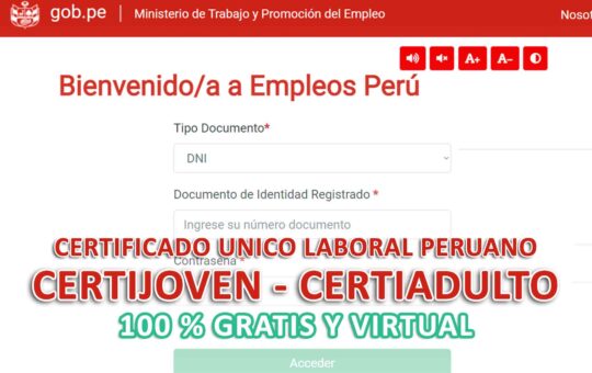 CERTIFICADO UNICO LABORAL