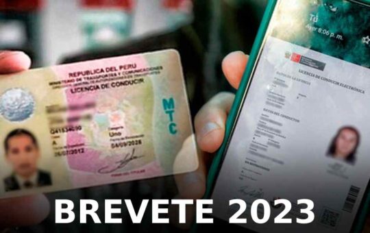 Licencia de conducir 2023: