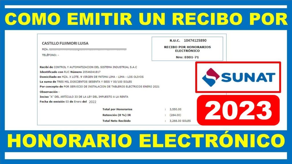 RECIBO POR HONORARIOS