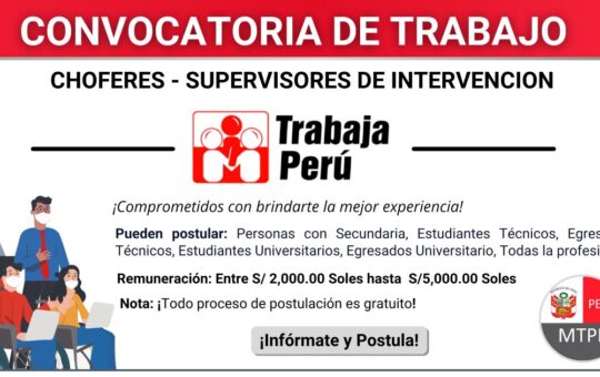 Trabaja Perú 2023