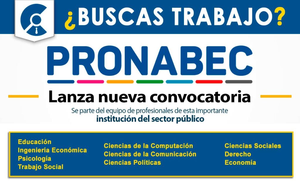 Convocatoria Laboral Pronabec 2023