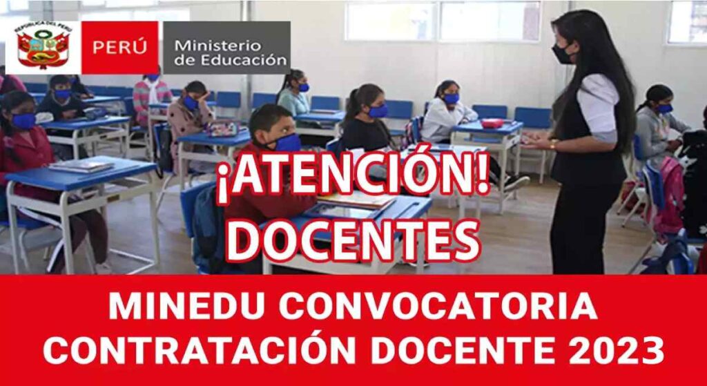 Convocatoria 2023: Minedu