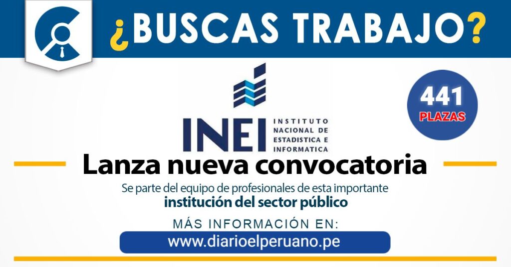 Convocatoria Inei 2023