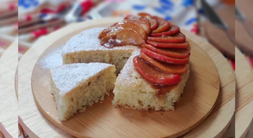 Tarta de manzana sin huevo
