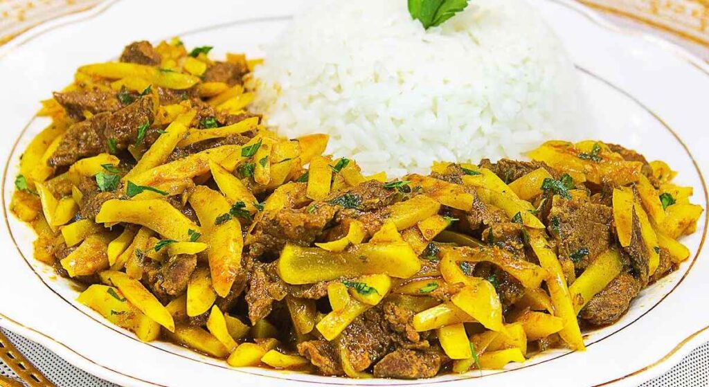 Olluquito con carne