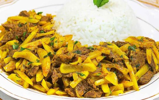 Olluquito con carne