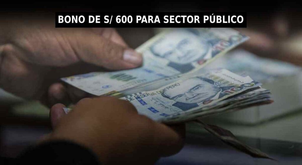 Sale bono de 600 soles para sector público