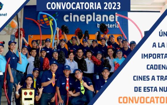 Cineplanet – Nueva convocatoria 2023
