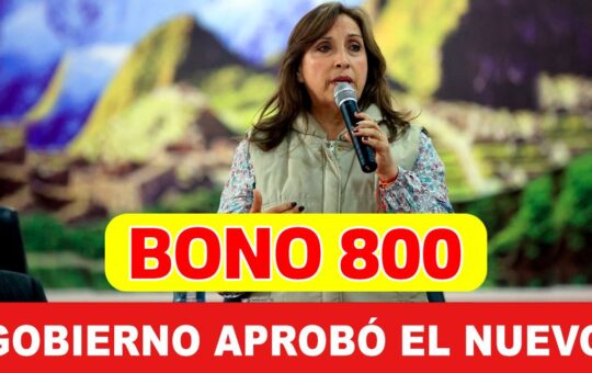 Bono 800 Soles 2023