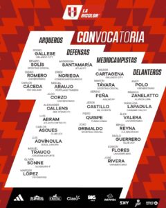 Lista de convocados FPF