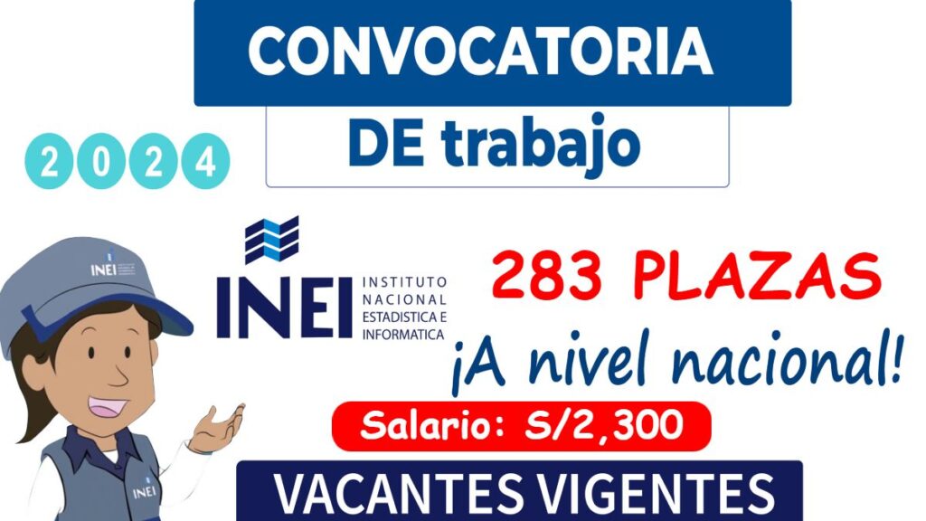 Convocatoria Inei 2024