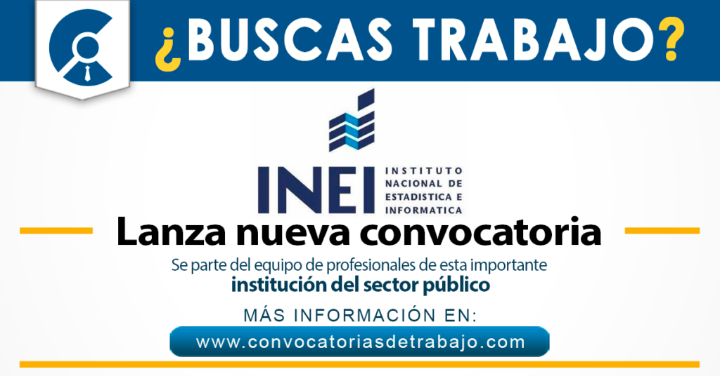 Convocatoria Inei 2024