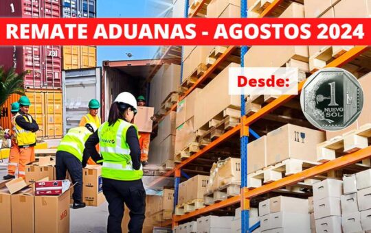 Remate Aduanas Agosto 2024