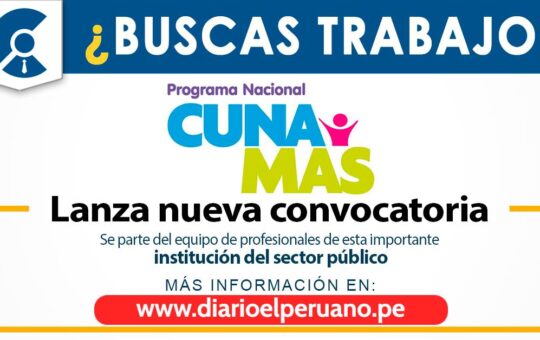 Convocatoria Cuna Más 2024