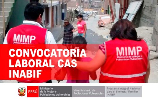 Convocatoria Inabif 2024
