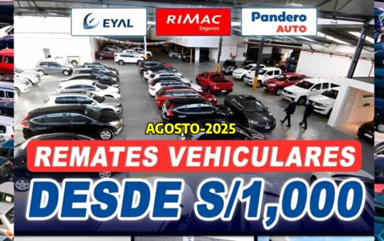 remate vehicular 2025