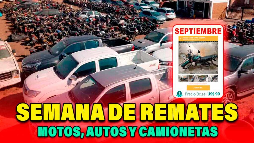 Remate vehicular 2026