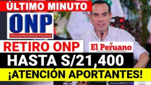 Retiro Onp 2025