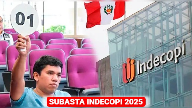 Subasta de Inmuebles Indecopi 2025