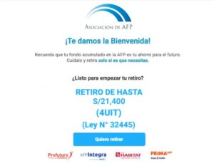RETIRO AFP 2025