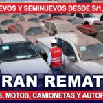 REMATE VEHICULAR 2026: Autos, camionetas y motos