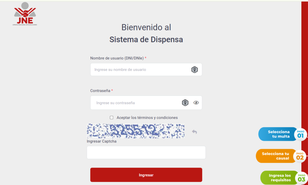 Anular multa electoral Perú 2026