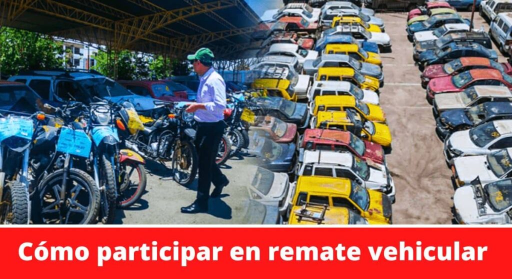 Dónde ver remates de vehículos del Estado