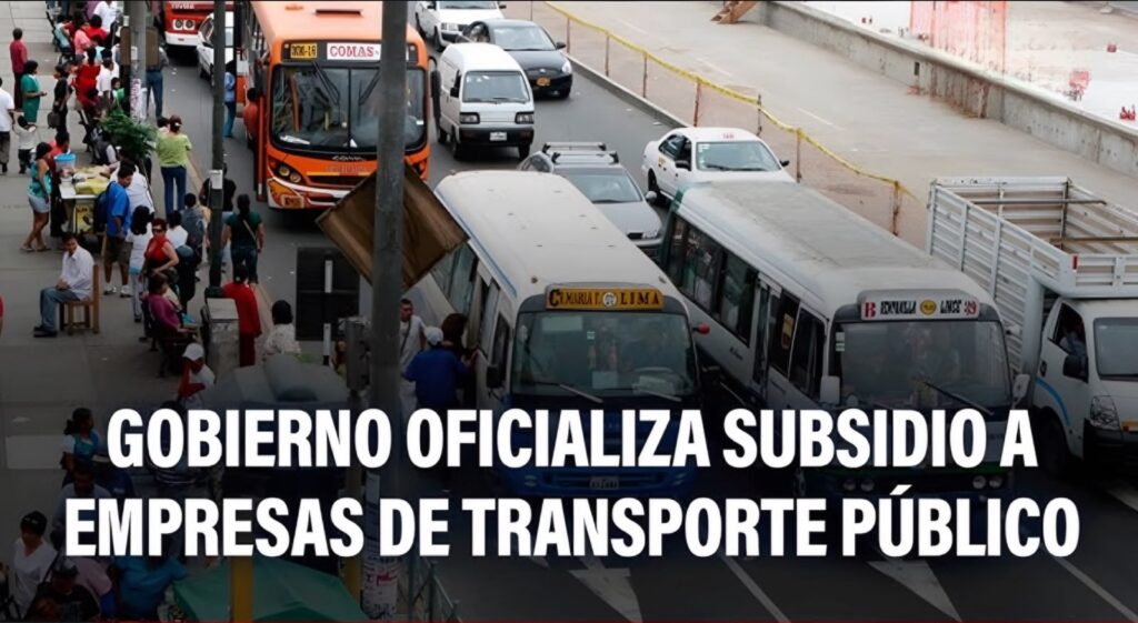 Subsidio para transportistas