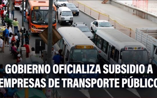 Subsidio para transportistas