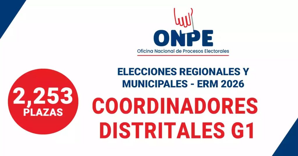Convocatoria ONPE 2026