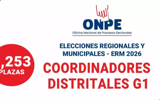 Convocatoria ONPE 2026
