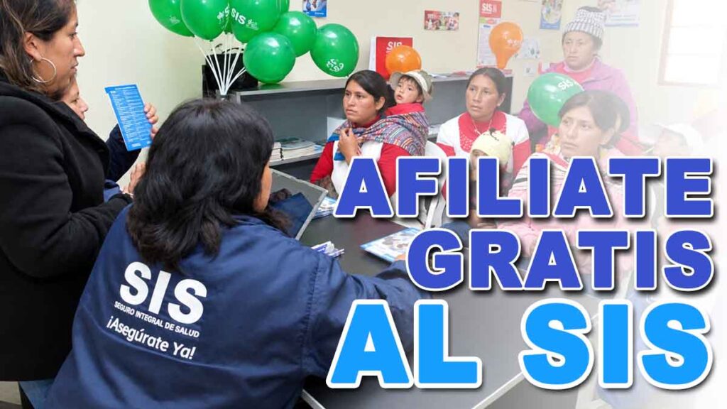 AFILIACIÓN AL SIS 2026
