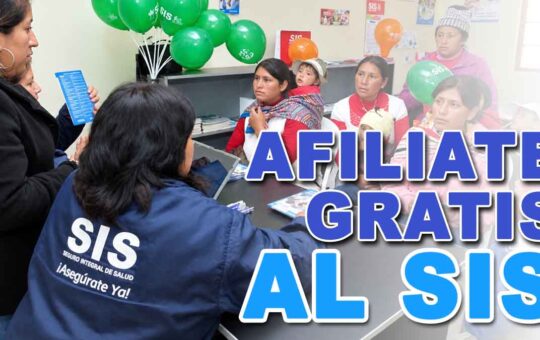 AFILIACIÓN AL SIS 2026